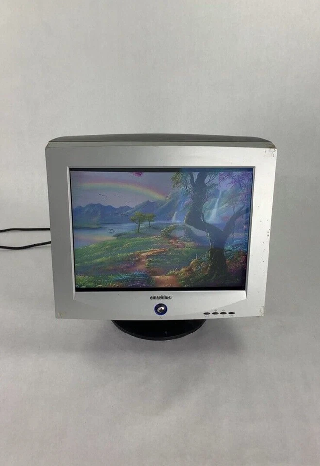 Monitor de computadora retro para juegos eMachines eView 1772 17" VGA CRT de colección Foto 2 de 4