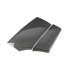 Car Armrest Storage Box Cover Trim Fit for BMW 5 E60 2004-10 Carbon Fiber Style