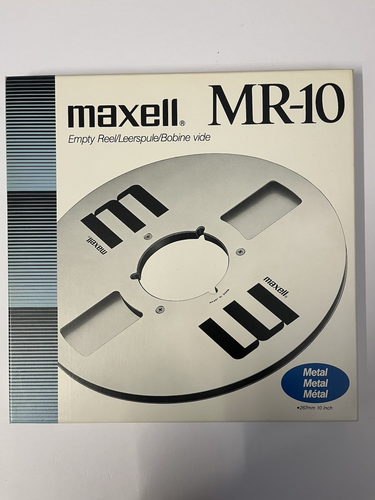 MAXELL MR-10 Empty Reel/ Spule mit Band METAL 267mm 10 inch ( NR.7 )