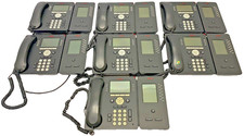 Lot of 7 Avaya 9608G IP 8-line Business Office Phone 700505424 w/ Module BM12