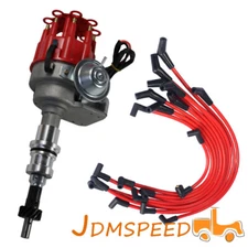 10.5mm Spark Plug Wires and Red Cap HEI Distributor Fit Small Block Ford 289-302