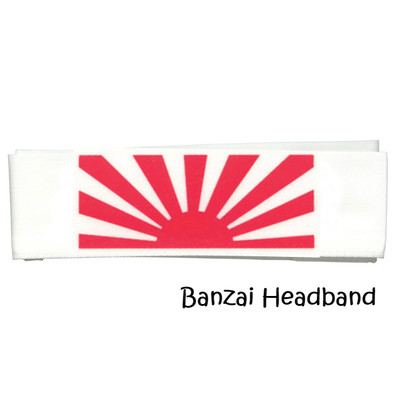 Bandana Banzai Serre-Tête Head Bande Soleil Levant Japon Karaté - Foto 8