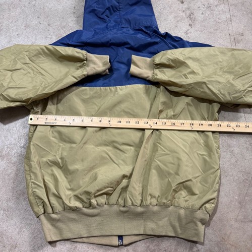Nike Windbreaker Windrunner Jacket Full Zip Lightweight Hooded Blue Khaki Size L - Picture 6 of 7