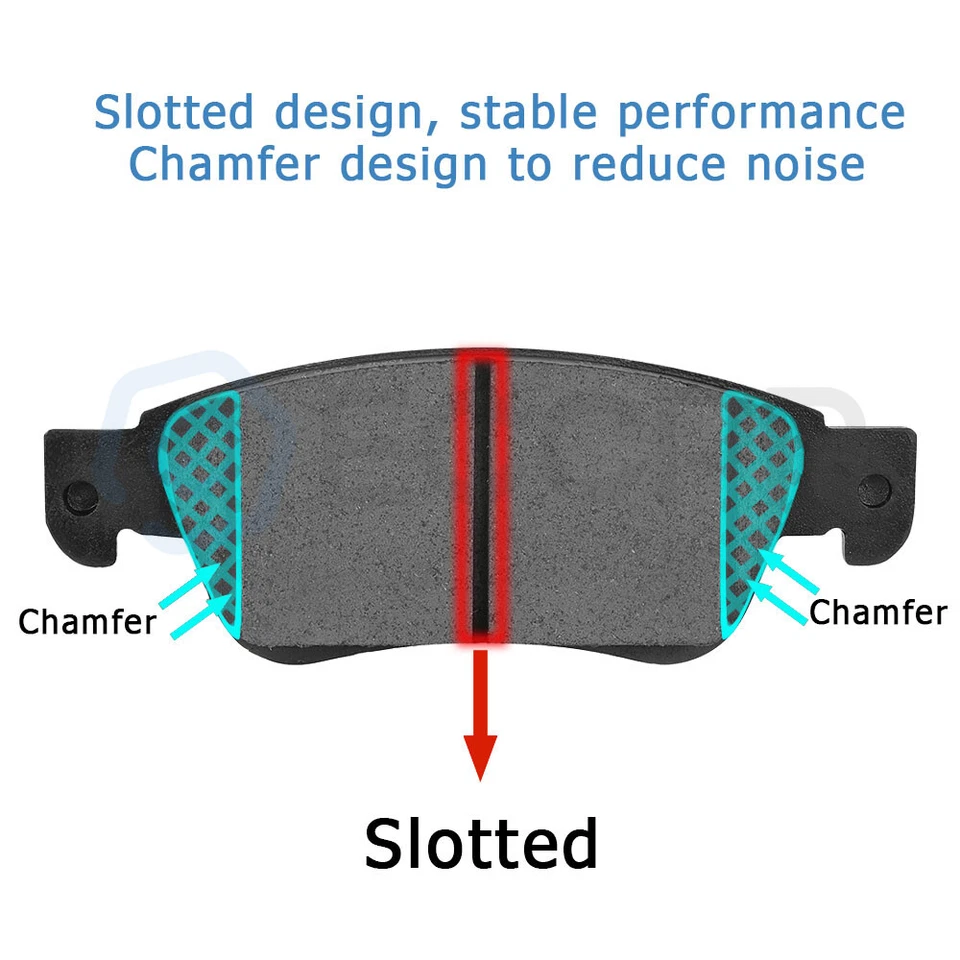 4WD Ceramic Brake Pads And Rotors Front Rear For Ford F-250 Super Duty 1999-2004 Foto 4 de 4