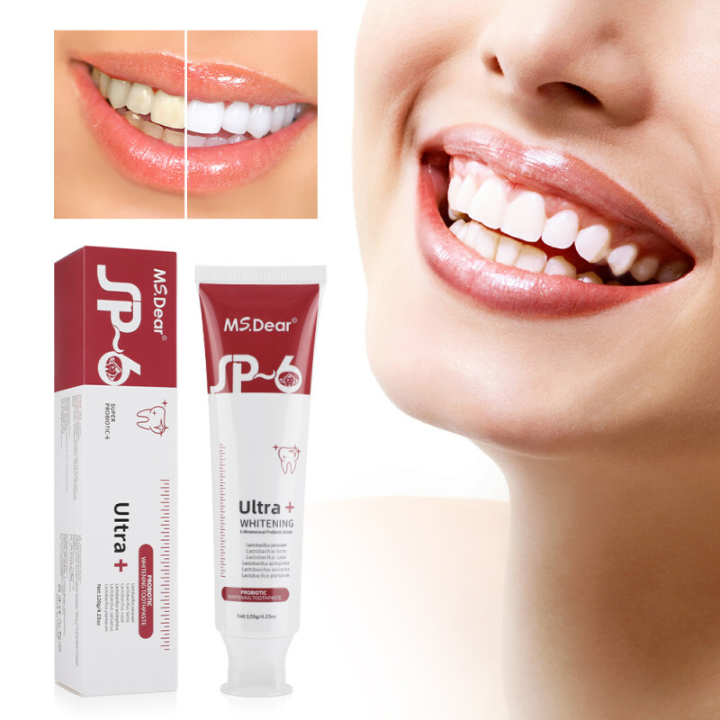 SP-6 Probiotic Whitening Toothpaste Refresh Mouth Brighten Remove Yellow Tooth
