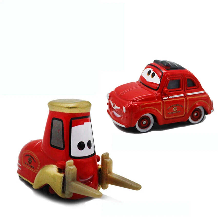 4 упаковки Disney Pixar автомобили Луиджи и Guido литая модель игрушечный автомобиль лот свободный подарок - Изображение 2 из 4