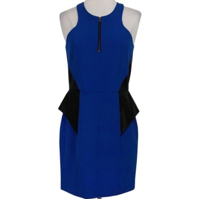 cobalt blue bodycon mini dress Blue Long Sleeve Bodycon Mini Dress main image 1