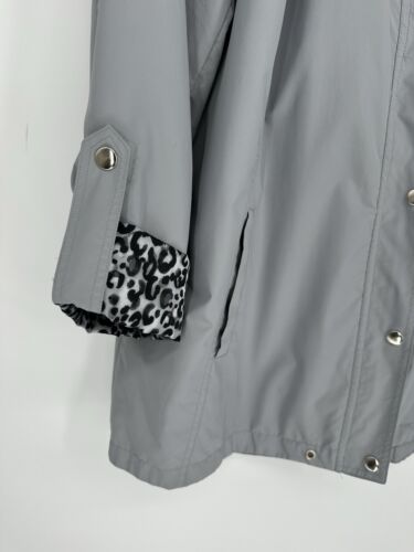 JM COLLECTION Women’s Large hooded windbreaker raincoat lightweight windbreaker - Picture 3 of 16