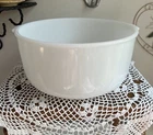Vintage Glasbake Mixmaster Sunbeam 19CJ Large White Milk Glass Mixer Mixing Bowl