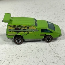 Hot Wheels 1976 Redline Green Van Spoiler Sport Hong Kong