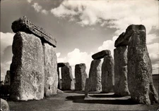 RPPC Stonehenge Wiltshire Interior Circle vintage postcard r333