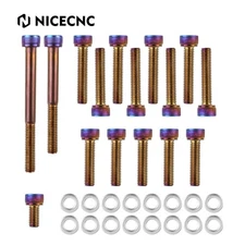 Engine Case Clutch Cover Bolts Screws Washers For Yamaha YZ 250 YZ250 1999-2024