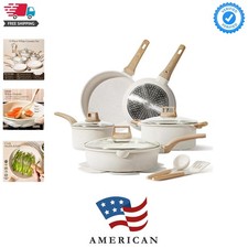 14 Pcs Pots and Pans Set Nonstick,Cookware Set Kitchen Cooking Set with Utens...