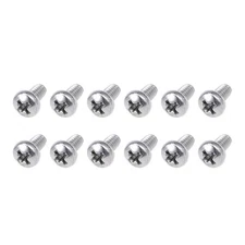 Machine Screws (M2.5x4mm) 30Pcs, Phillips Cross Pan Bolts 304 Stainless Steel