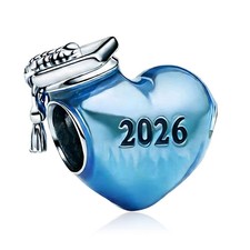 2026 Graduation 925 Sterling Silver Charms Dangles for Bracelets and Necklace...