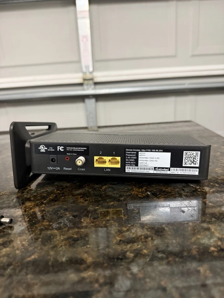 Actiontec WiFi Network Extender Signal Booster w/Bonded MoCA WCB6200Q Gbps Fast - Image 2 of 2