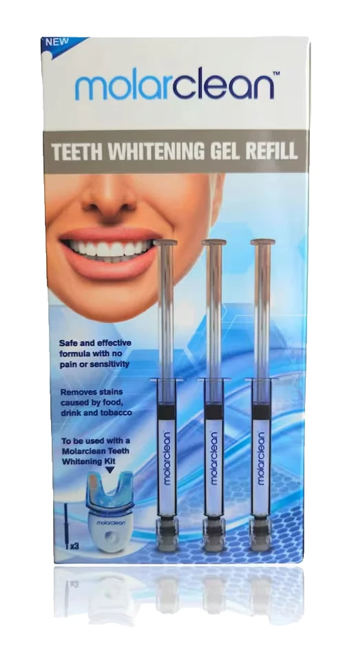 MOLAECLEAN Molarclean Teeth Whitening Gel Refill -Professional Level Whitening