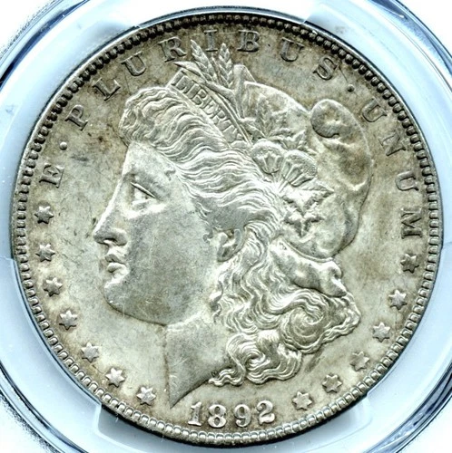1892 Morgan Dollar, PCGS AU58