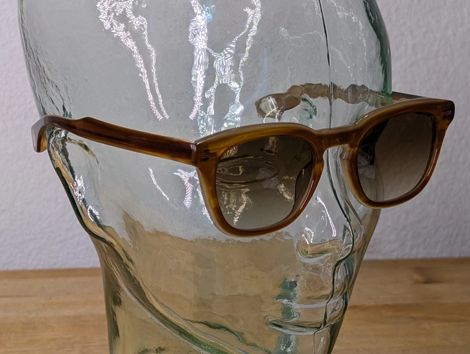 Gafas de sol Blake Kuwahara Maston ámbar tortuga 50-22-140 nuevas sin etiquetas Foto 2 de 4