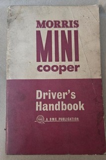 Mini Cooper Drivers Handbook Vintage Manual 1966