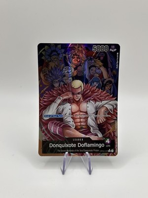 One Piece TCG Kingdoms of Intrigue OP04-019 Donquixote Doflamingo Alt Art ENG