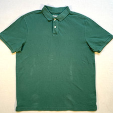 Tu Premium Clothing Green Polo Shirt Mens Large Cotton