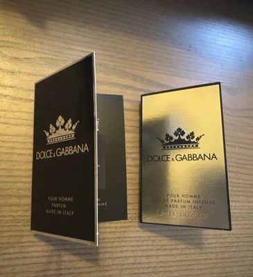 Set Of 2 Dolce & Gabbana K Pour Homme Perfume Intense Samples Spray King