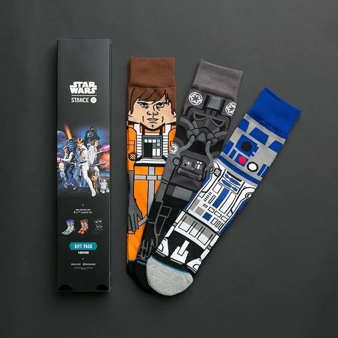 Stance Star Wars a New Hope Ultimate masculino pacote com 3 conjunto de presente de férias - Imagem 3 de 4