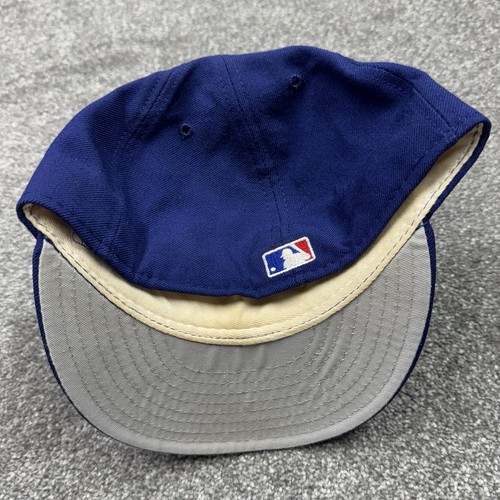 Montreal Expos Hat Baseball Cap Fitted 7 3/8 New Era MLB Blue Vintage 90s USA - Picture 4 of 10