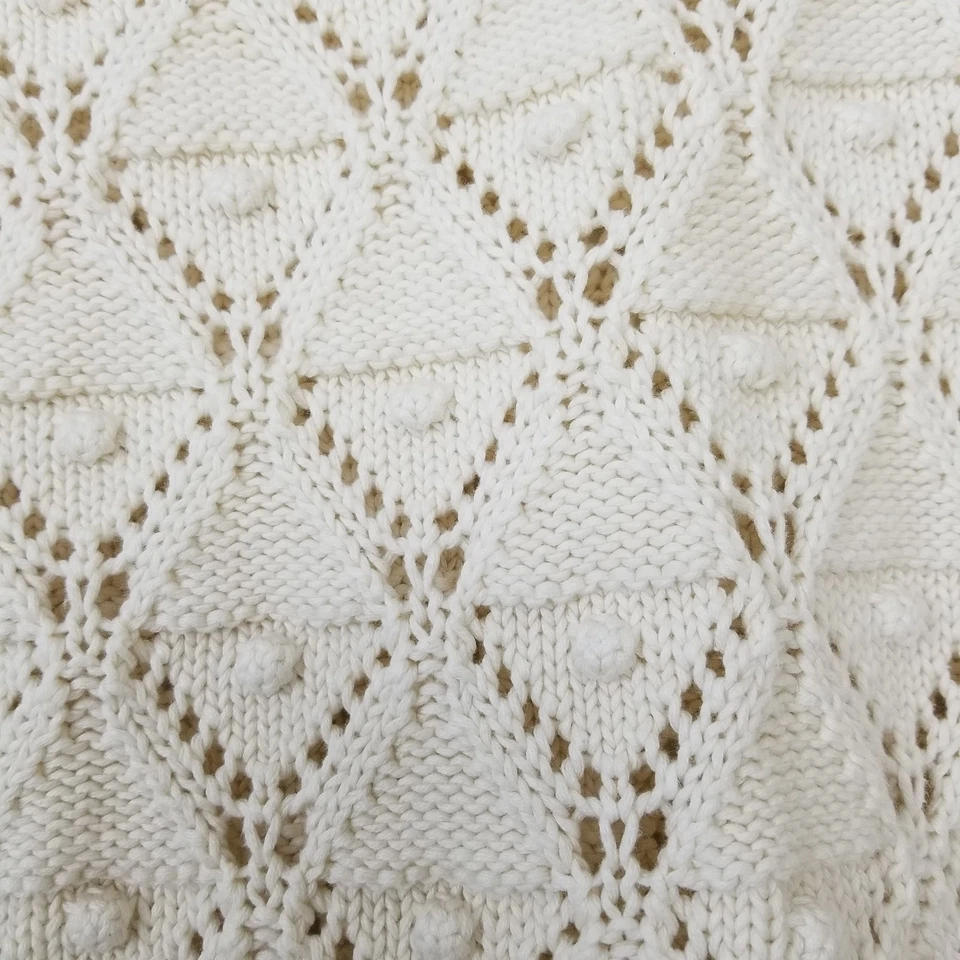 Suéter Tommy Hilfiger Crema Geo Tejido Cuello Redondo Manga Larga Para Mujer Talla S/P Foto 2 de 4