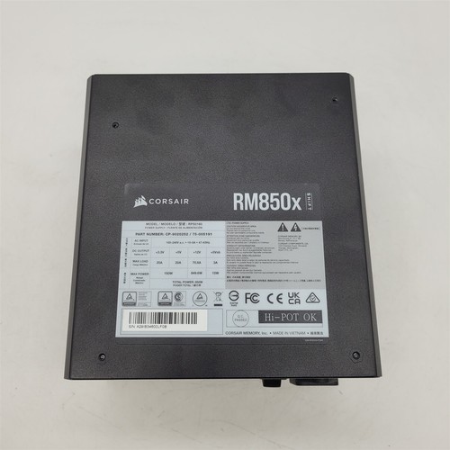 CORSAIR RMx SHIFT Fully Modular 850W 80 Plus Gold Power Supply - Afbeelding 2 van 5