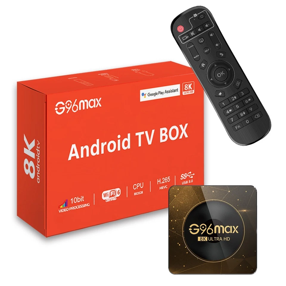Android TV Box 8K Ultra HD Media Player 4GB RAM 64GB ROM WiFi Netflix Youtube - Image 4 of 4