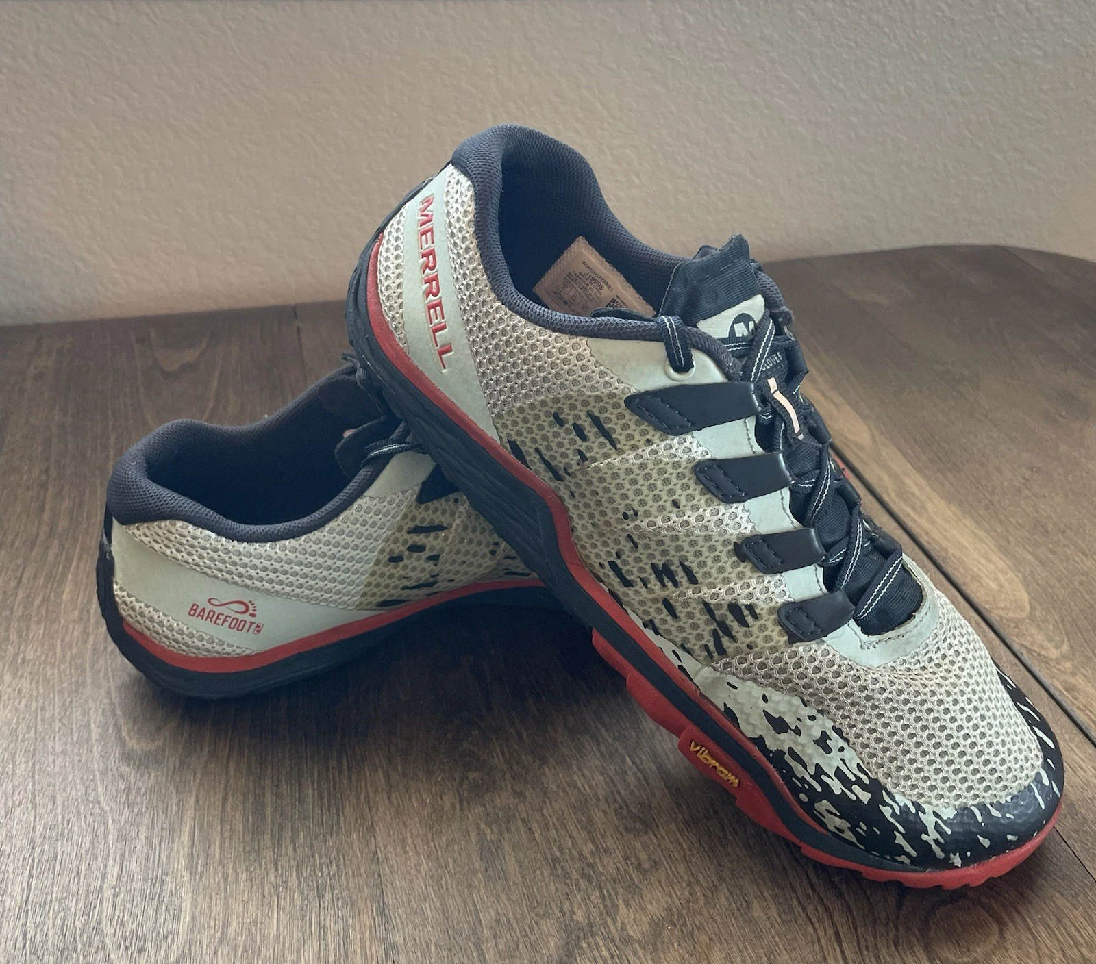 Merrell Trail Glove 5 J19998 Women's 8 Blue Mesh Lace Up Athletic Sneaker Shoes