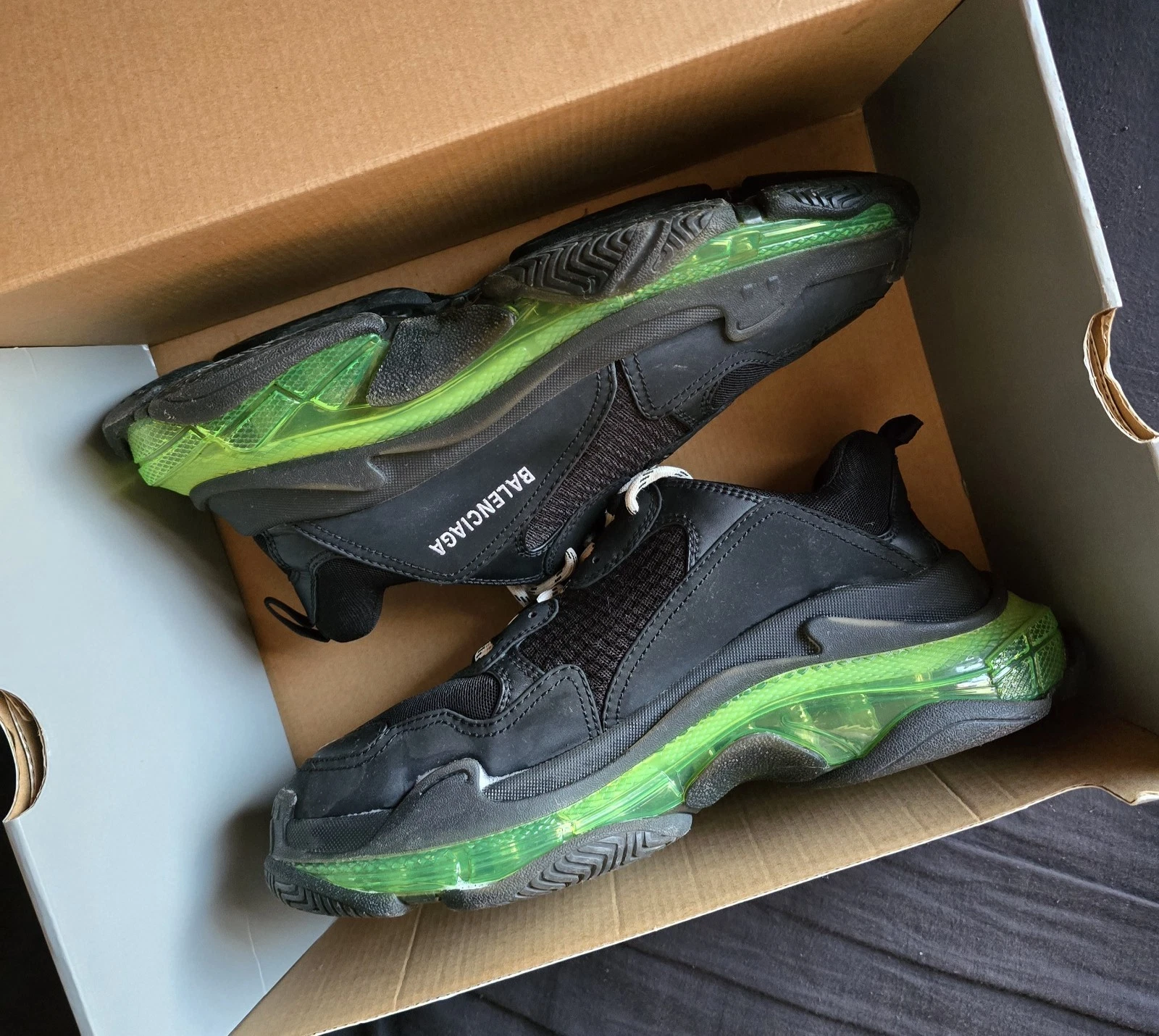 Balenciaga — Balenciaga Triple S "Yellow Fluo" (Size 9)