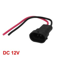 2pc H11 Headlight Bulb Male Wire Harness Connector Plug Socket Adapter Fog Light