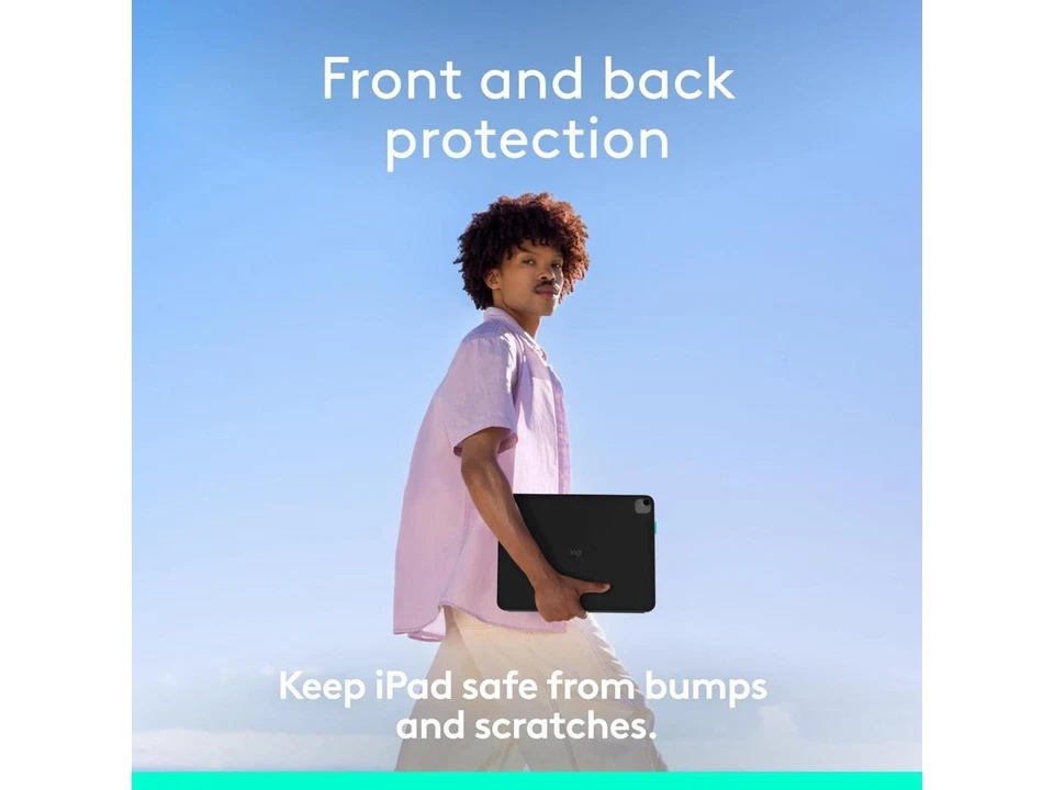 Logitech Flip Folio Keyboard Case for iPad Pro 13" (M4), iPad Air 13" (M2 & M3) - Image 4 of 4