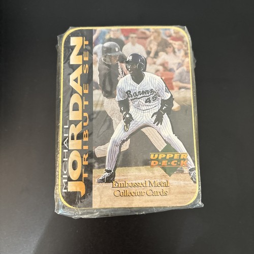 Michael Jordan Upper Deck Tribute Set Sealed Cards Baseball Metal Box