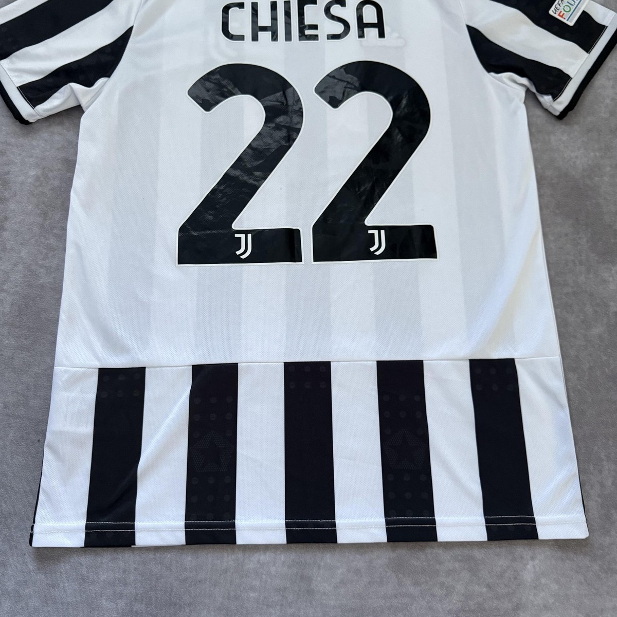 Adidas 2021 Juventus Jersey Mens M Black White Home Soccer Striped