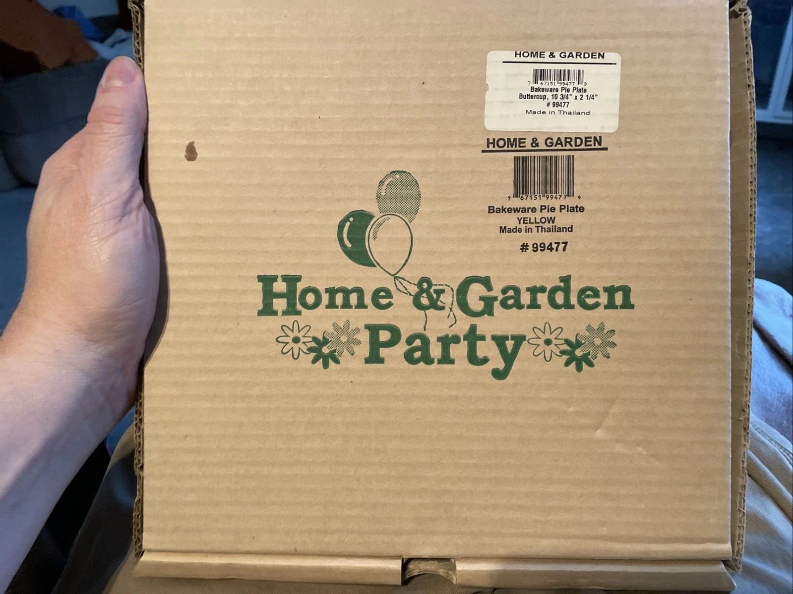 Home And Garden Party Bakeware Pie Plate Buttercup New 10 3/4 X 2 1/4 NIB