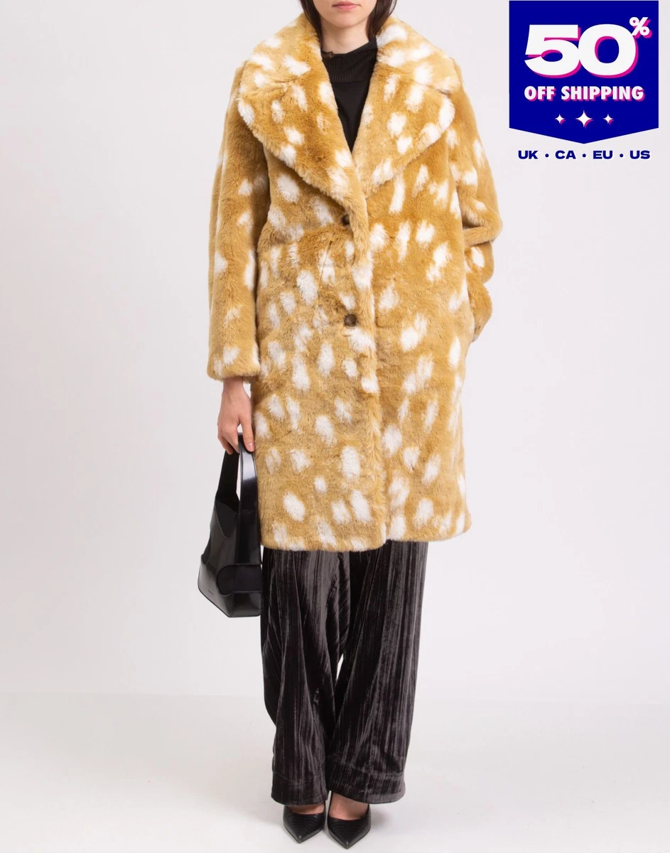 PVP €2643 BURBERRY Abrigo de piel sintética Talla XS-S Se adapta a M Acolchado Dos Tonos Hecho en Italia