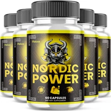 (5 Pack) Nordic Power for Men Advanced Support Formula Supplement (300 Capsules)