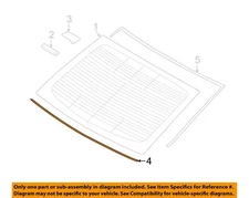 HYUNDAI OEM 15-16 Sonata Rear Window Glass-Inner Molding 87136C1000