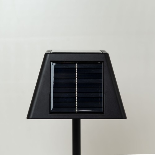 PYRAMIDEA Lampada a LED da Tavolo con Pannello Solare Colore Nero LPS10B - Foto 3 di 7