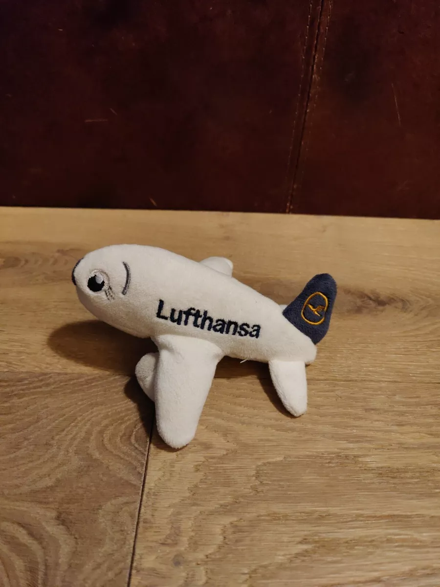 Lufthansa Airlines Airplane Plane 5 Plush Stuffed Toy White Advertising