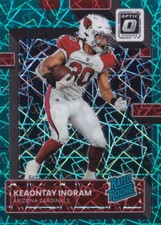 2022 Optic Football Keaontay Ingram Teal Velocity SP #285