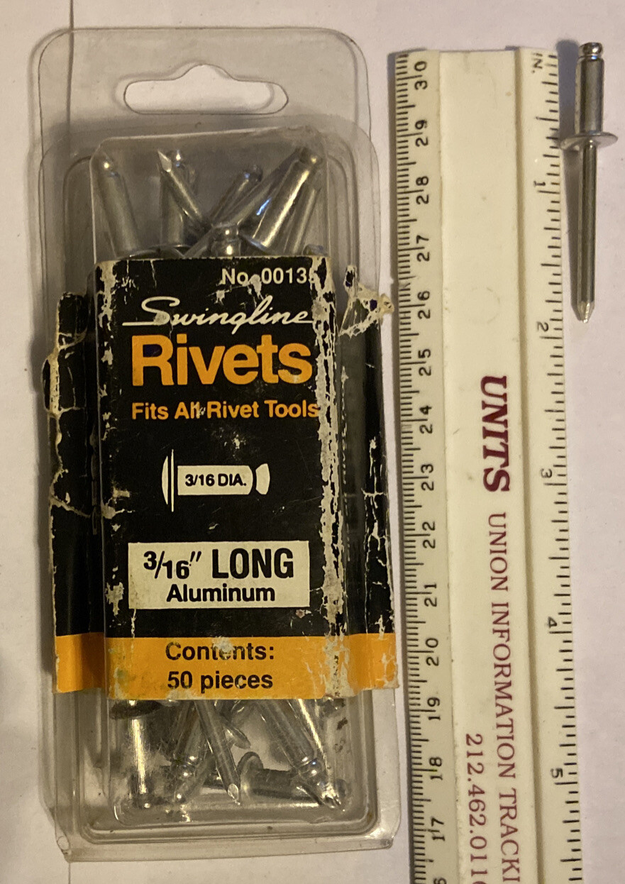 Fritz 3000 Ax 75 Rivetti In Alluminio Solidi 3/16" X 3/4" - Testa Universale, Made In USA, Per Riparazioni E Fai Da Te Rivetti Alluminio 3 16 X 3 4 Testa Universale 75 Pezzi
