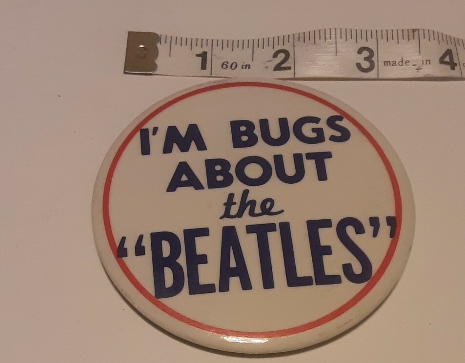 The Beatles Vintage Button Pin- I’m Bugs About The "Beatles"