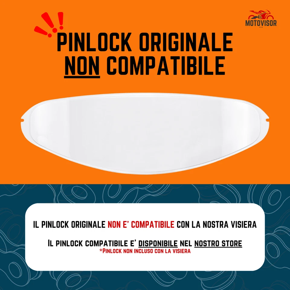 Visiera per AGV K1 K1S K3-SV K5 K5S S4-SV Iridium Compatibile Pinlock Ready - Immagine 4 di 4
