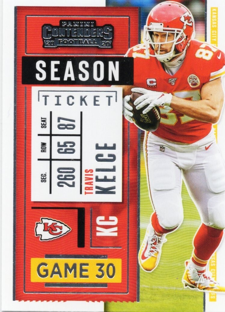 Travis Kelce 2020 Panini Contenders BASE #4 CHIEFS
