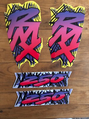 Backside works ハンドペイント　ステッカー　ED50 SUZUKI RMX250 1993 1994 1995 Complete decals KIT graphics gloss
